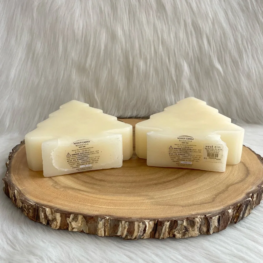NWT West Elm large bougie tree candles